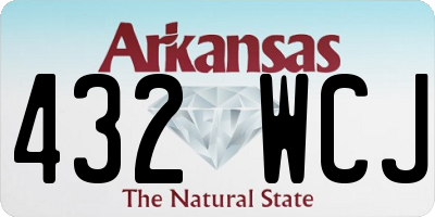 AR license plate 432WCJ