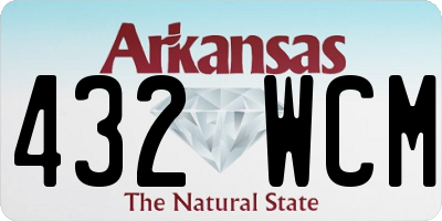 AR license plate 432WCM