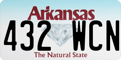 AR license plate 432WCN