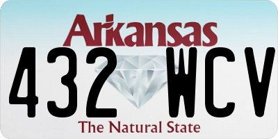 AR license plate 432WCV