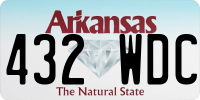 AR license plate 432WDC