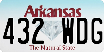 AR license plate 432WDG