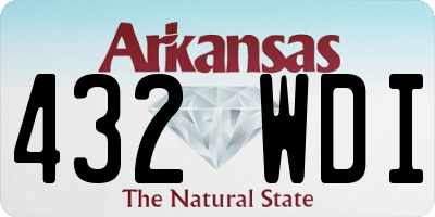 AR license plate 432WDI