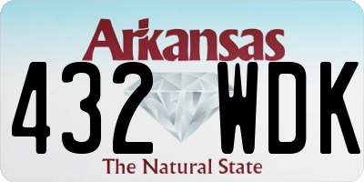 AR license plate 432WDK