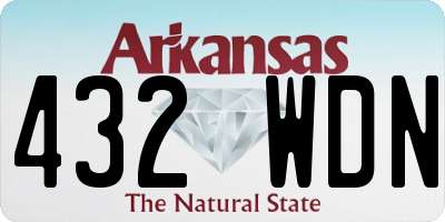 AR license plate 432WDN