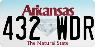 AR license plate 432WDR