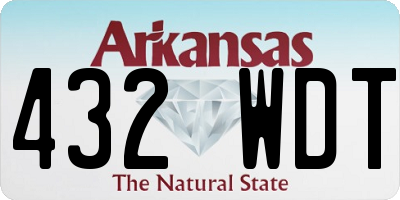 AR license plate 432WDT