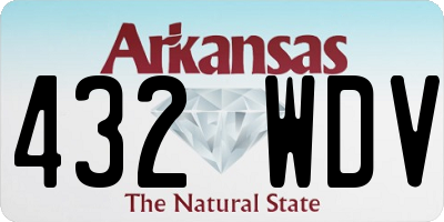 AR license plate 432WDV