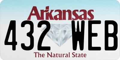 AR license plate 432WEB