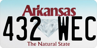 AR license plate 432WEC