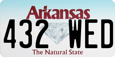 AR license plate 432WED
