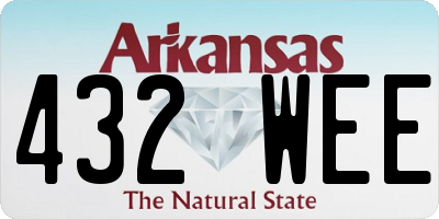 AR license plate 432WEE