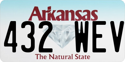 AR license plate 432WEV