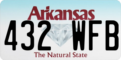 AR license plate 432WFB