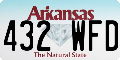 AR license plate 432WFD