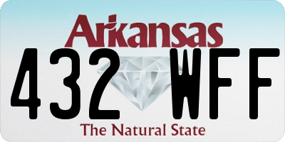 AR license plate 432WFF