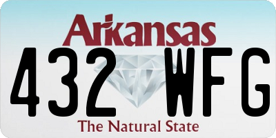 AR license plate 432WFG