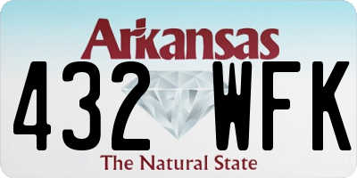 AR license plate 432WFK