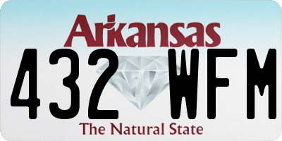 AR license plate 432WFM