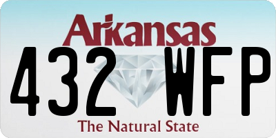AR license plate 432WFP