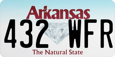AR license plate 432WFR