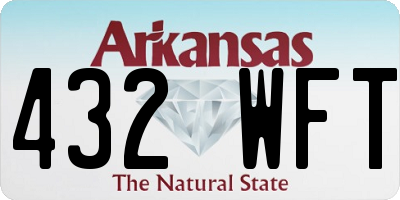 AR license plate 432WFT