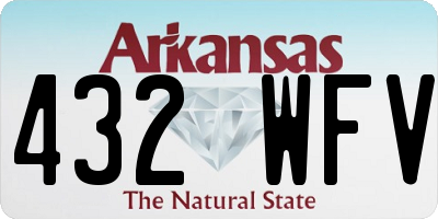 AR license plate 432WFV