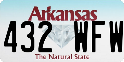 AR license plate 432WFW