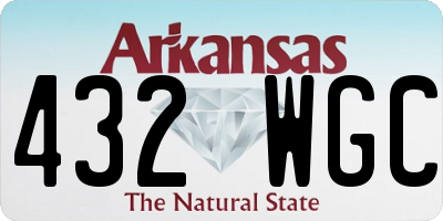 AR license plate 432WGC