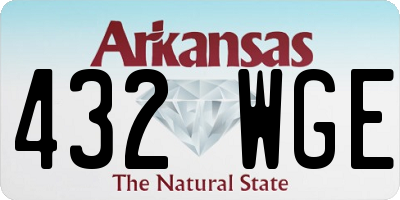AR license plate 432WGE