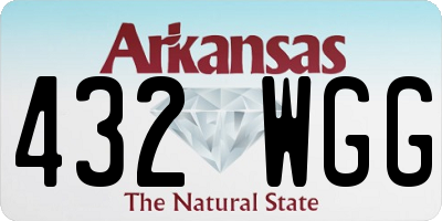 AR license plate 432WGG