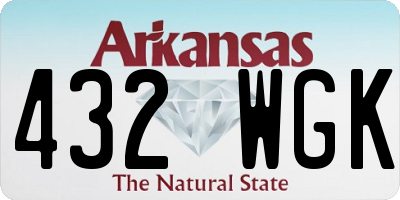 AR license plate 432WGK