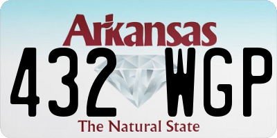 AR license plate 432WGP