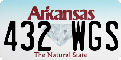 AR license plate 432WGS