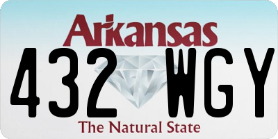 AR license plate 432WGY