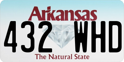 AR license plate 432WHD