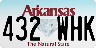AR license plate 432WHK
