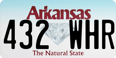 AR license plate 432WHR