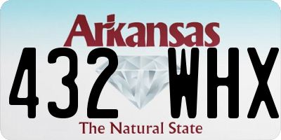 AR license plate 432WHX