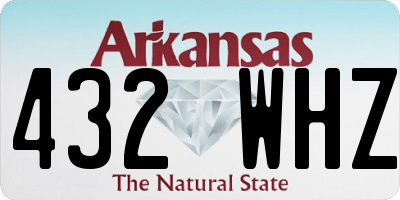 AR license plate 432WHZ
