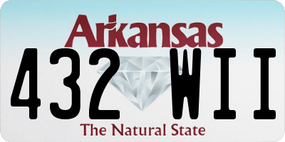 AR license plate 432WII