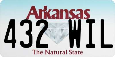 AR license plate 432WIL