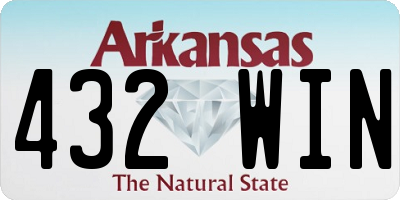 AR license plate 432WIN