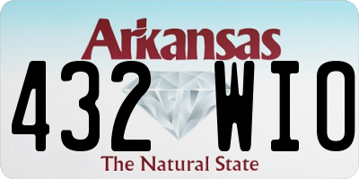 AR license plate 432WIO