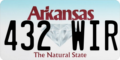 AR license plate 432WIR