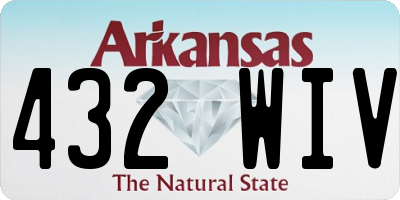 AR license plate 432WIV