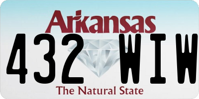 AR license plate 432WIW