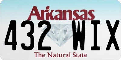 AR license plate 432WIX