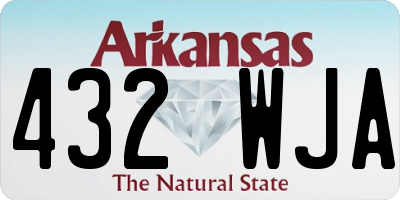 AR license plate 432WJA