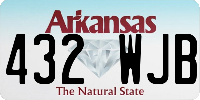 AR license plate 432WJB